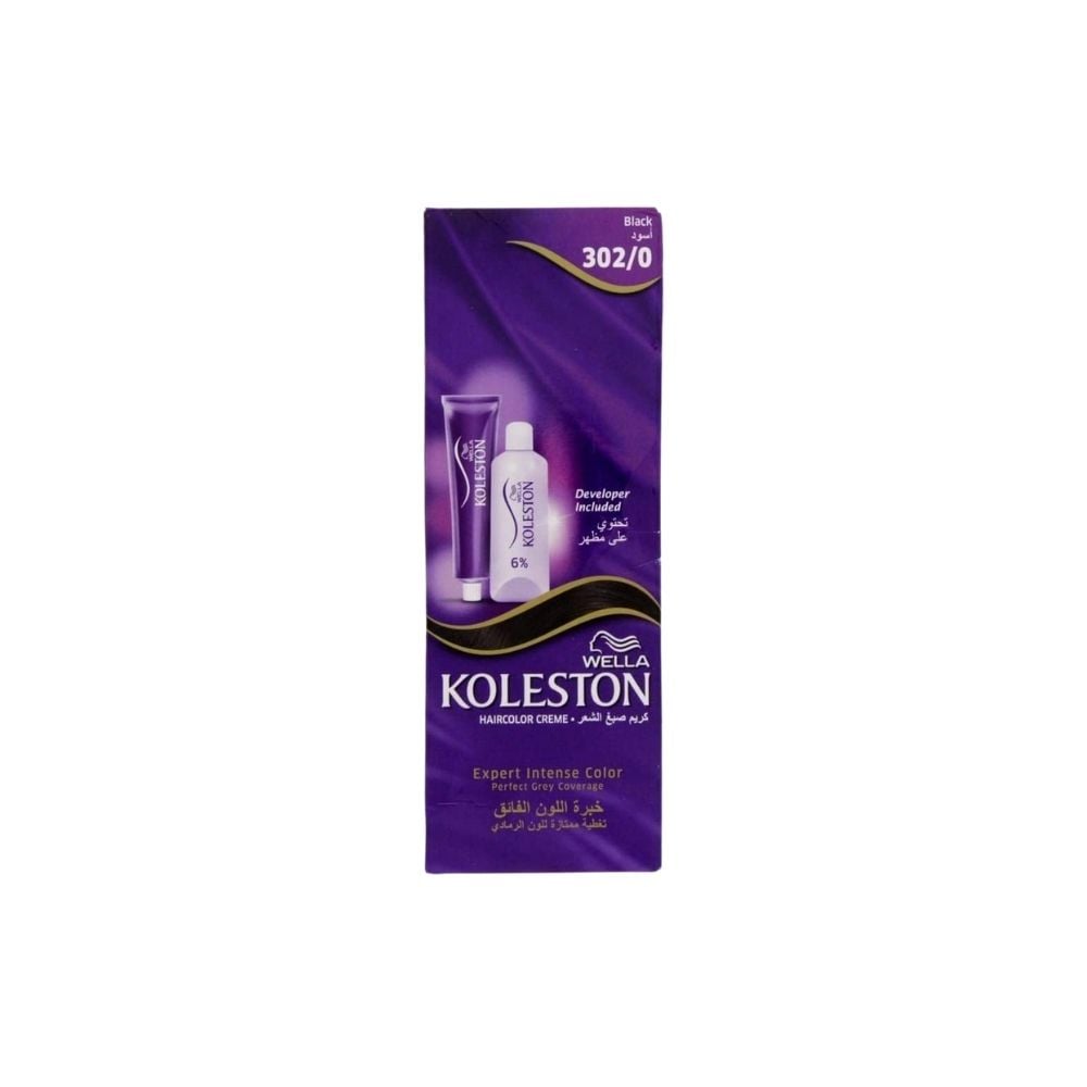Wella Koleston Hair Color Creme - Black 302/0 
